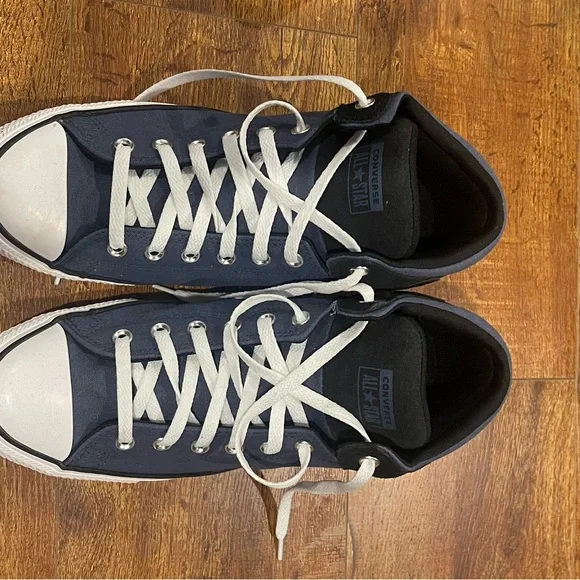 Converse Navy and White Sneakers - Picture 2 of 3